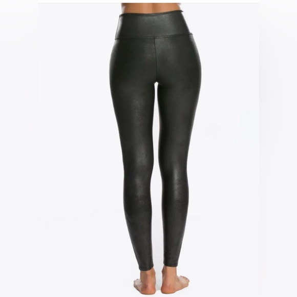 New no tag SPANX FAUX LEATHER LEGGINGS BLACK SIZE XS #Spanx #spanxfauxleather - Picture 8 of 8